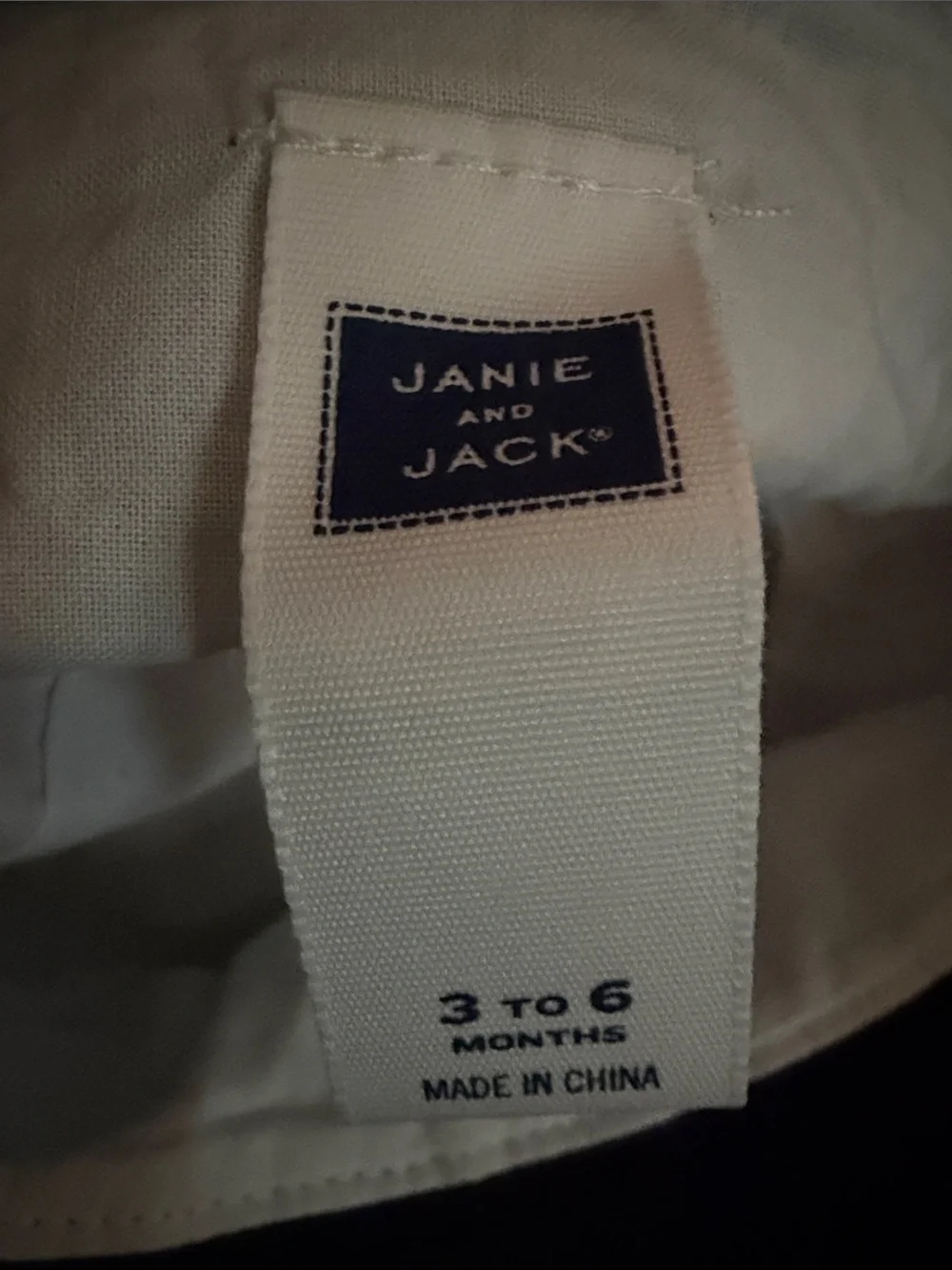Janie and Jack Navy Bucket Hat with White Piping